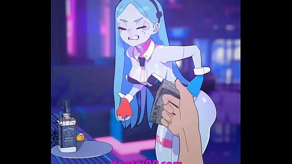 Cyberpunk Rebecca Hardcore Blowjob - Uncensored Hentai